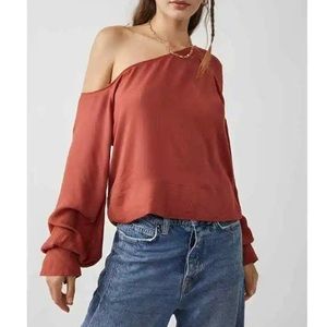Free People Justina One-Shoulder Blouse